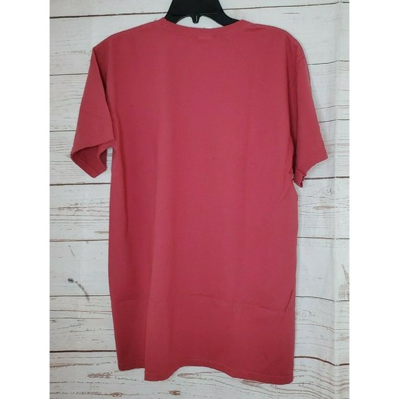 Authentic Pigment Garment Dyed Chimney Rock Burgundy Medium T Shirt - Picture 6 of 11